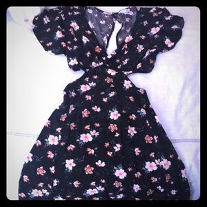 Adorable backless side cut dress